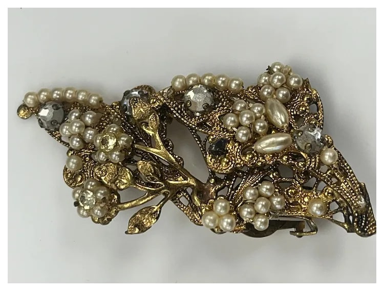 Vintage Multi Strand Bracelet and Statement Earring Set - 9