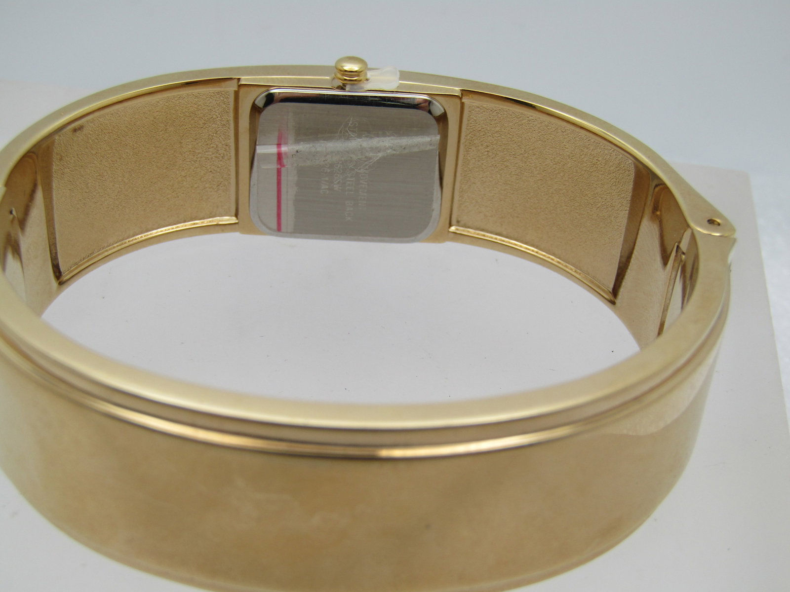 Abalone Gold Tone Bangle Watch, Quartz, 7", New and Works - 4