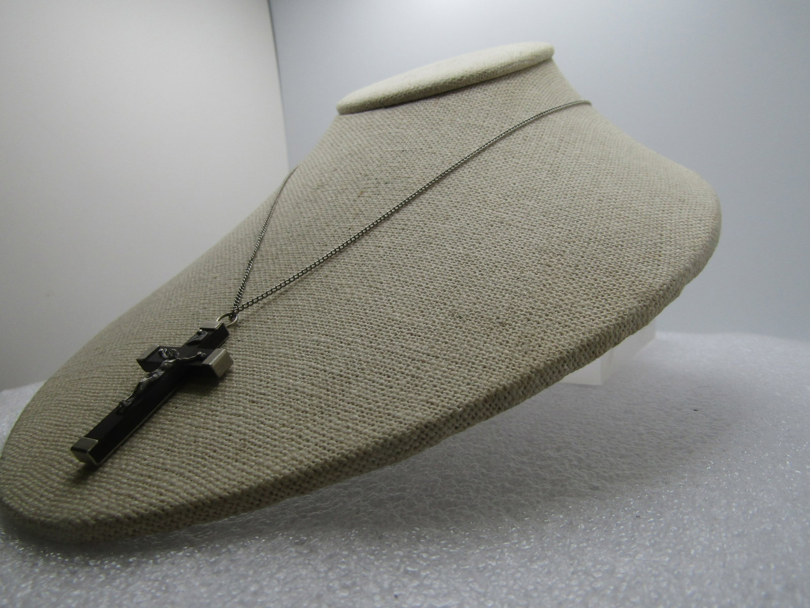 Vintage Cruicifix Necklace, 18", Unisex, 1950's-1960's, France, Unisex - 3