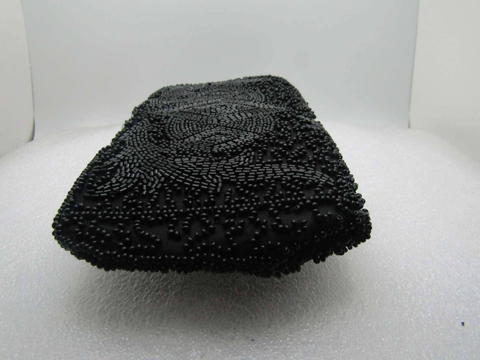 Vintage Wolborg Black Beaded Clutch Purse, 1950's-1960's - 3