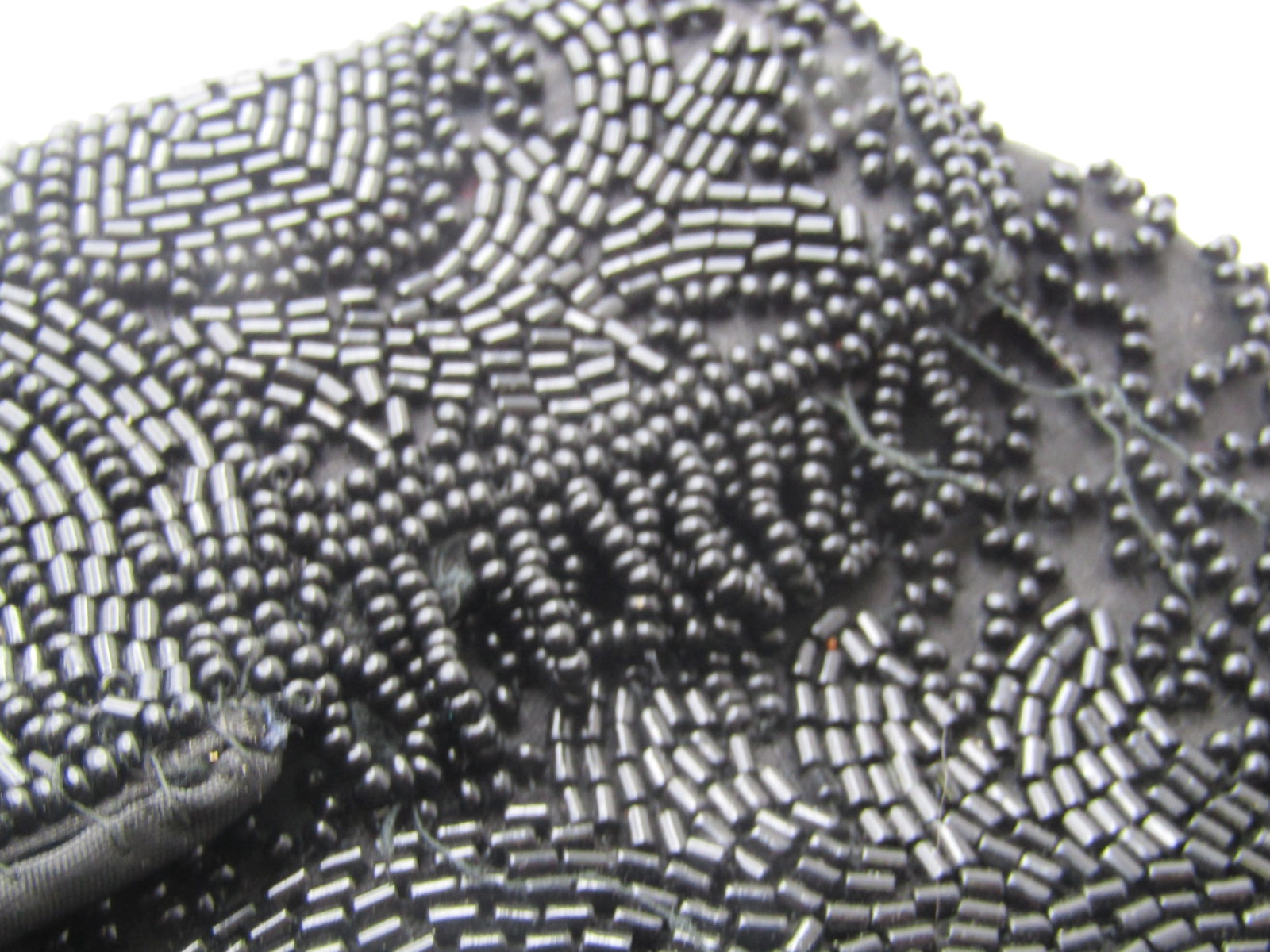 Vintage Wolborg Black Beaded Clutch Purse, 1950's-1960's - 6