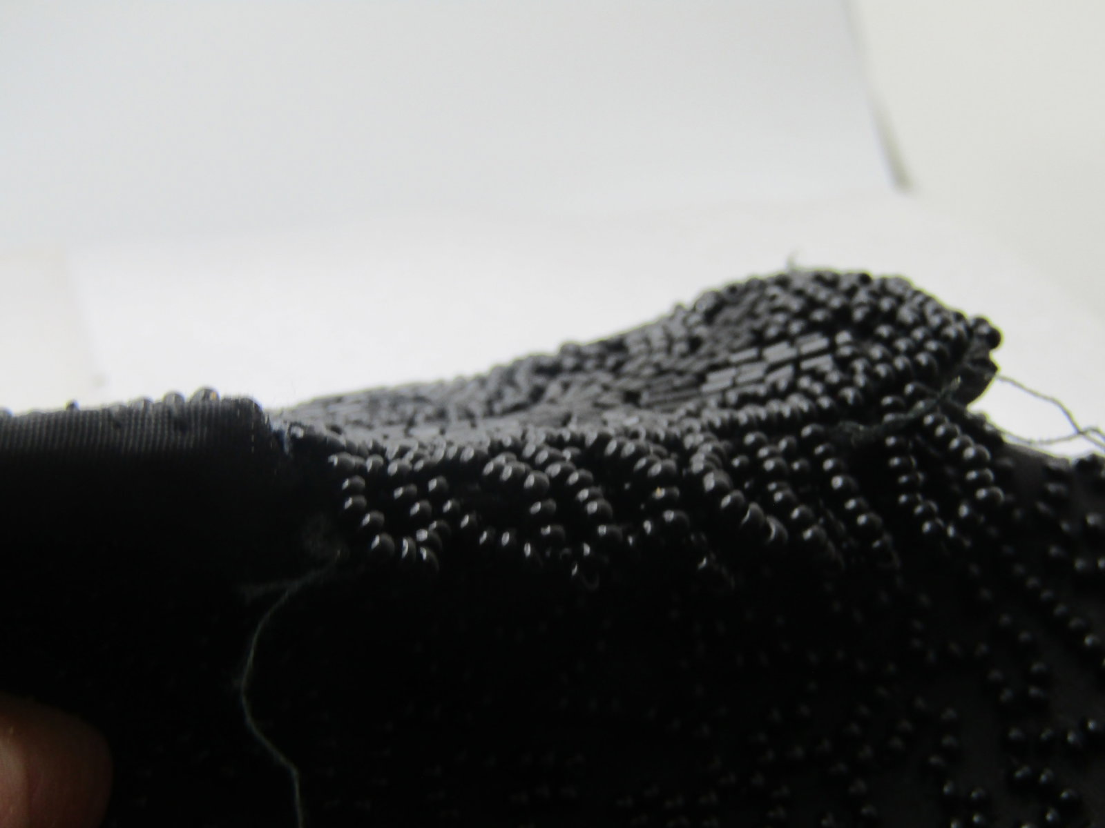 Vintage Wolborg Black Beaded Clutch Purse, 1950's-1960's - 9