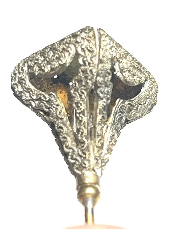 Vintage Amethyst Cabochon Hatpin - 5