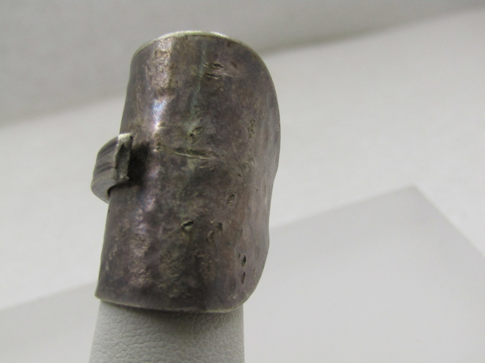Vintage Modernist Wide Spoon Ring, Sz. 6, Silver Plated, 1970's-1980's - 2