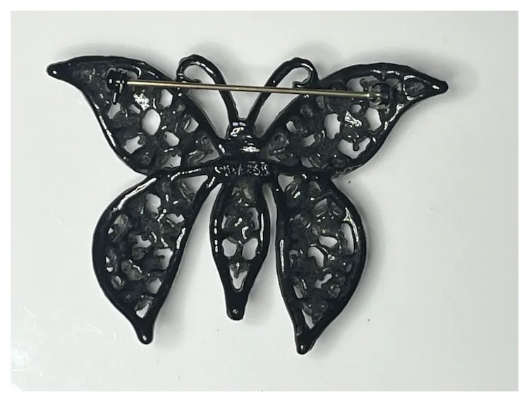 Vintage Lot of Black Rhinestone Weiss Jewelry - 4