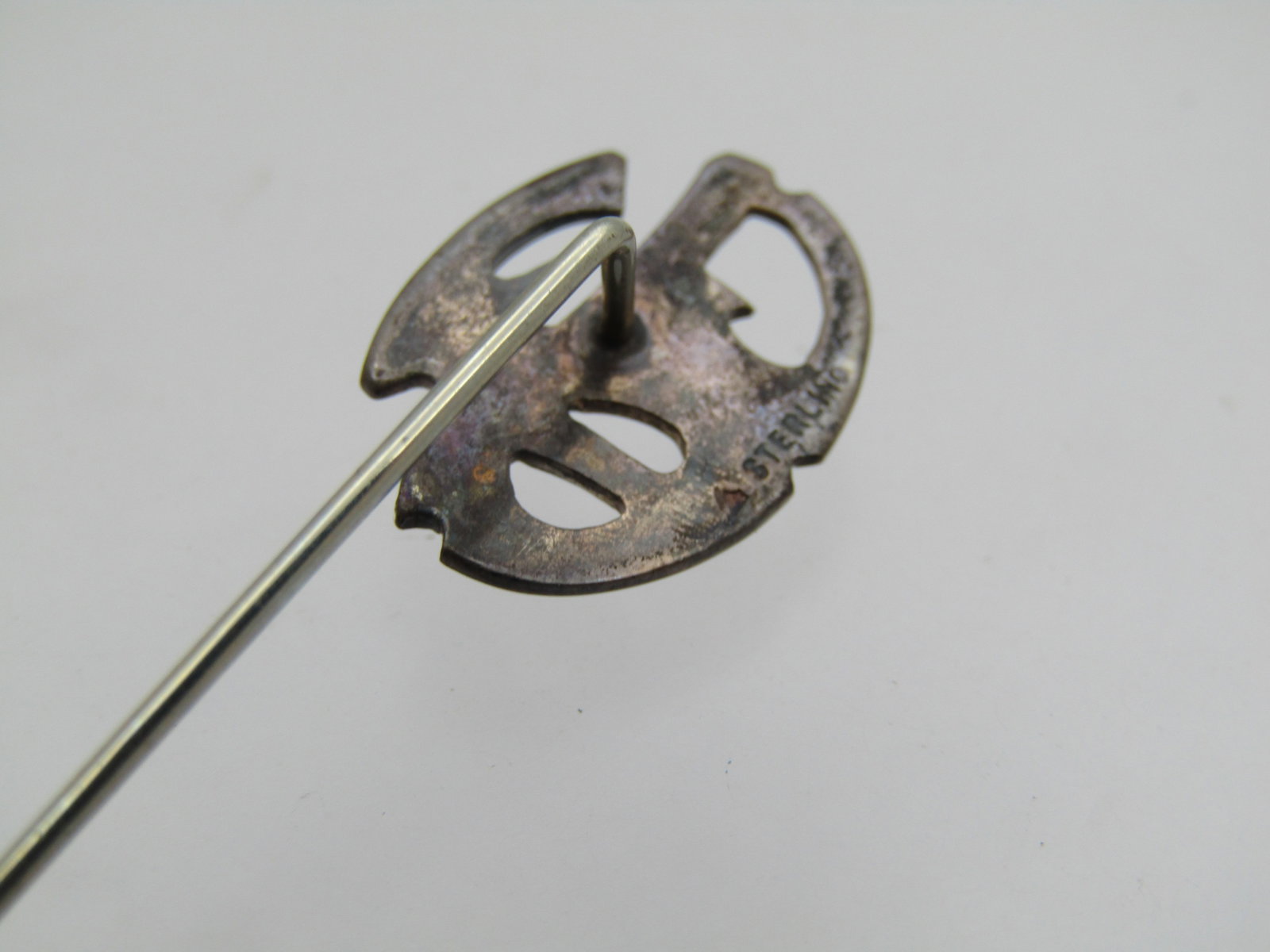Vintage Sterling Doskow GEW Stick Pin, 1970's, 3" - 4