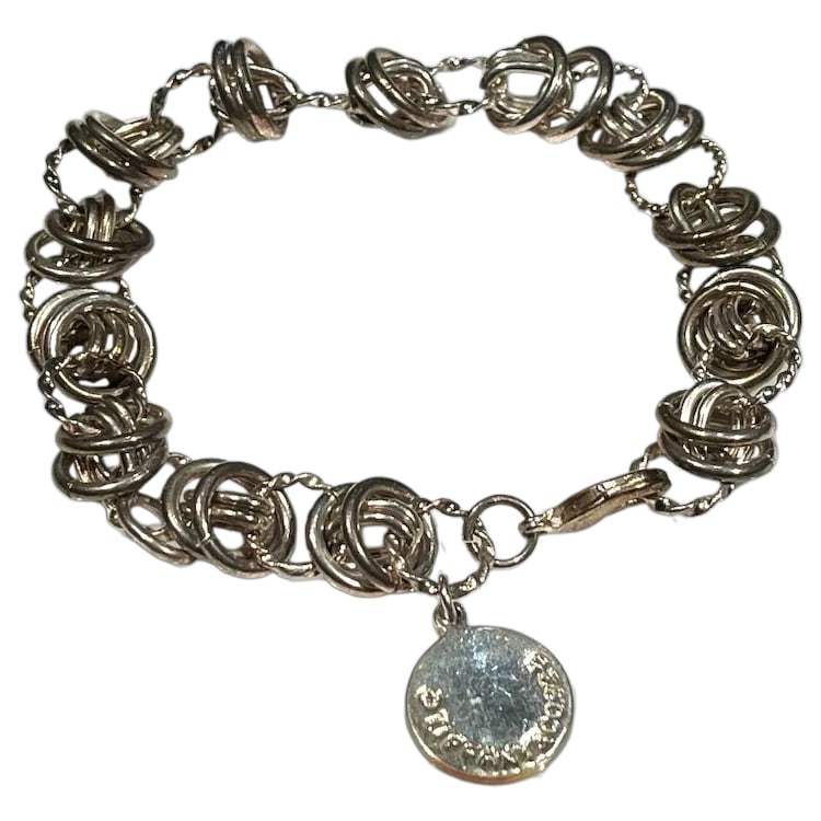 Sterling Silver Circle Charm Bracelet (1 of 6)