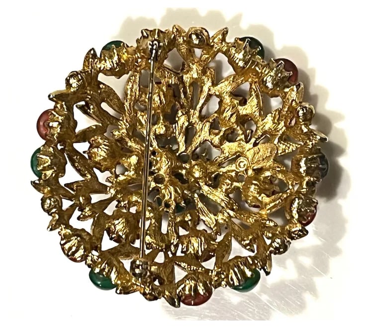 Vintage Signed Capri Brooch - 5