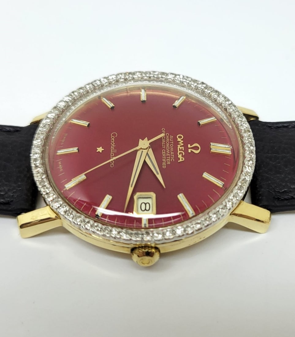 Vintage 18k OMEGA CONSTELLATION Automatic Watch Cal 561 with Diamonds* EXLNT - 6