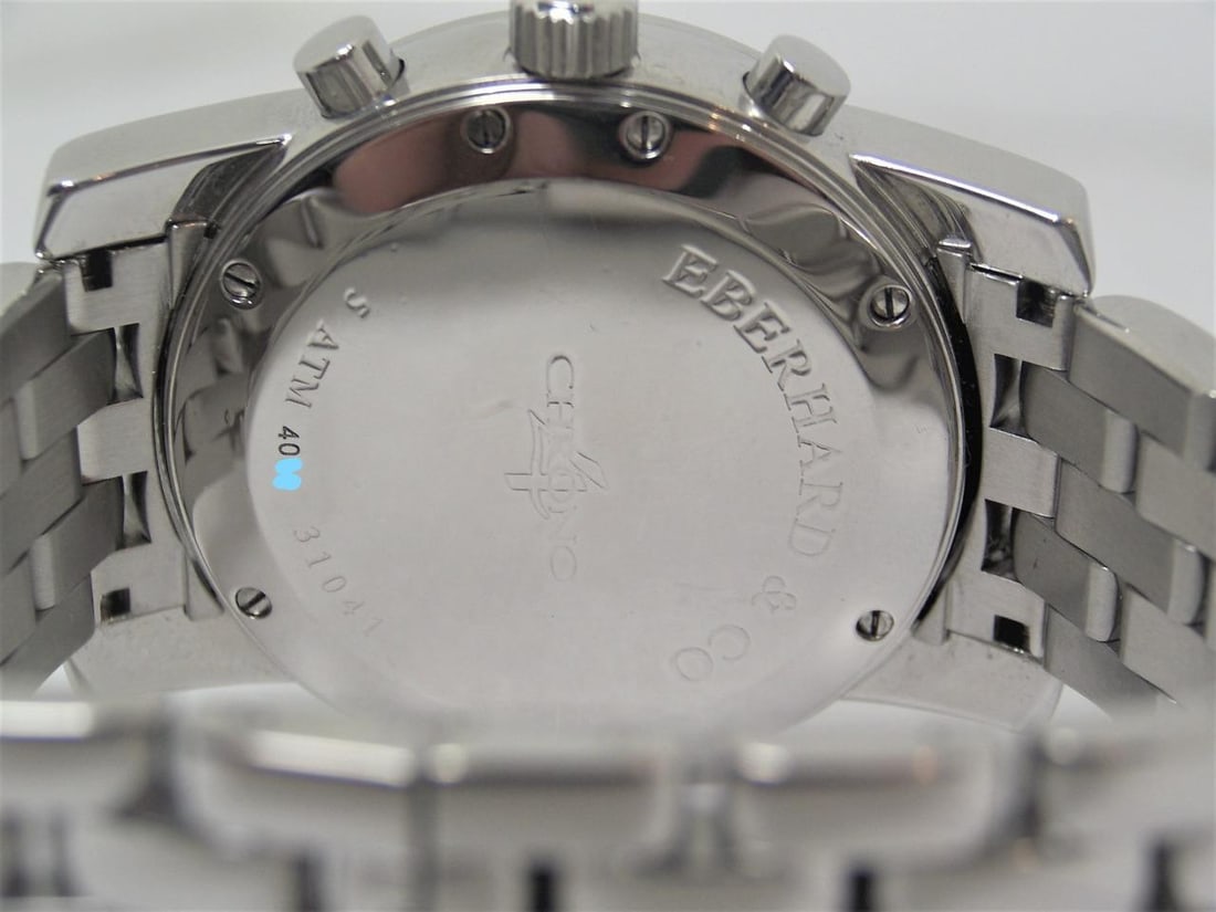 Mens S/Steel EBERHARD & Co. Chrono 4 AUTOMATIC Watch Ref 31041* EXLNT - 6