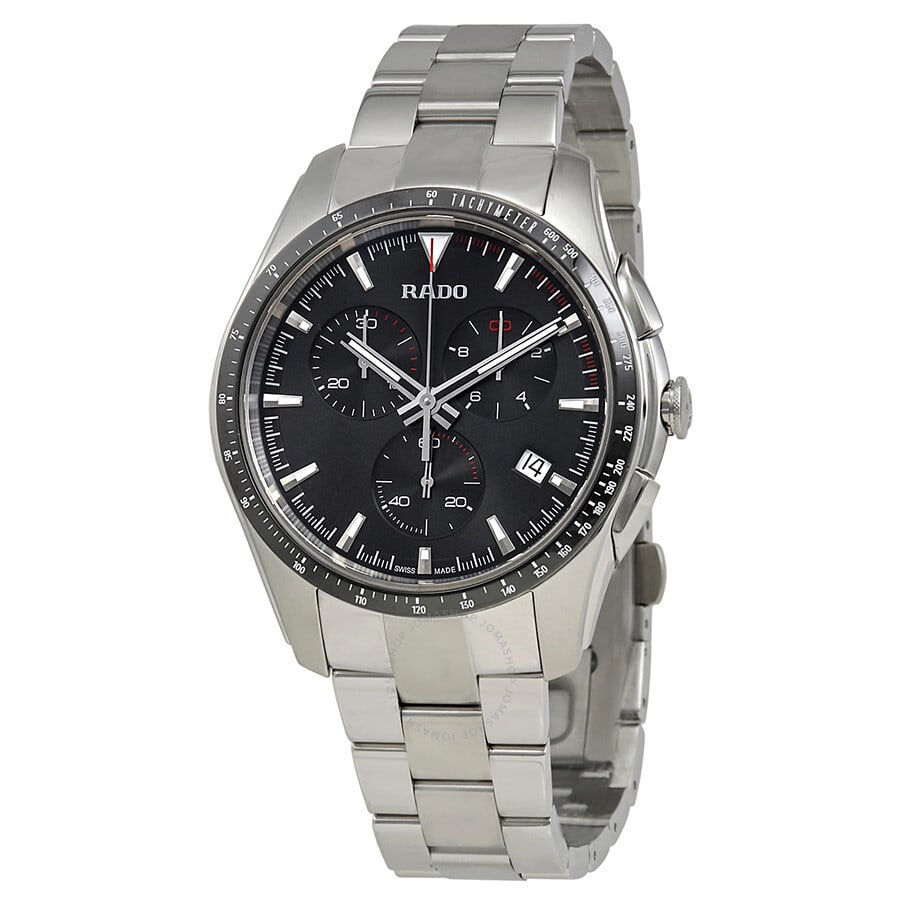 New RADO Hyperchrome Chronograph 45mm Mens Watch R31202593 Black Dial - 2