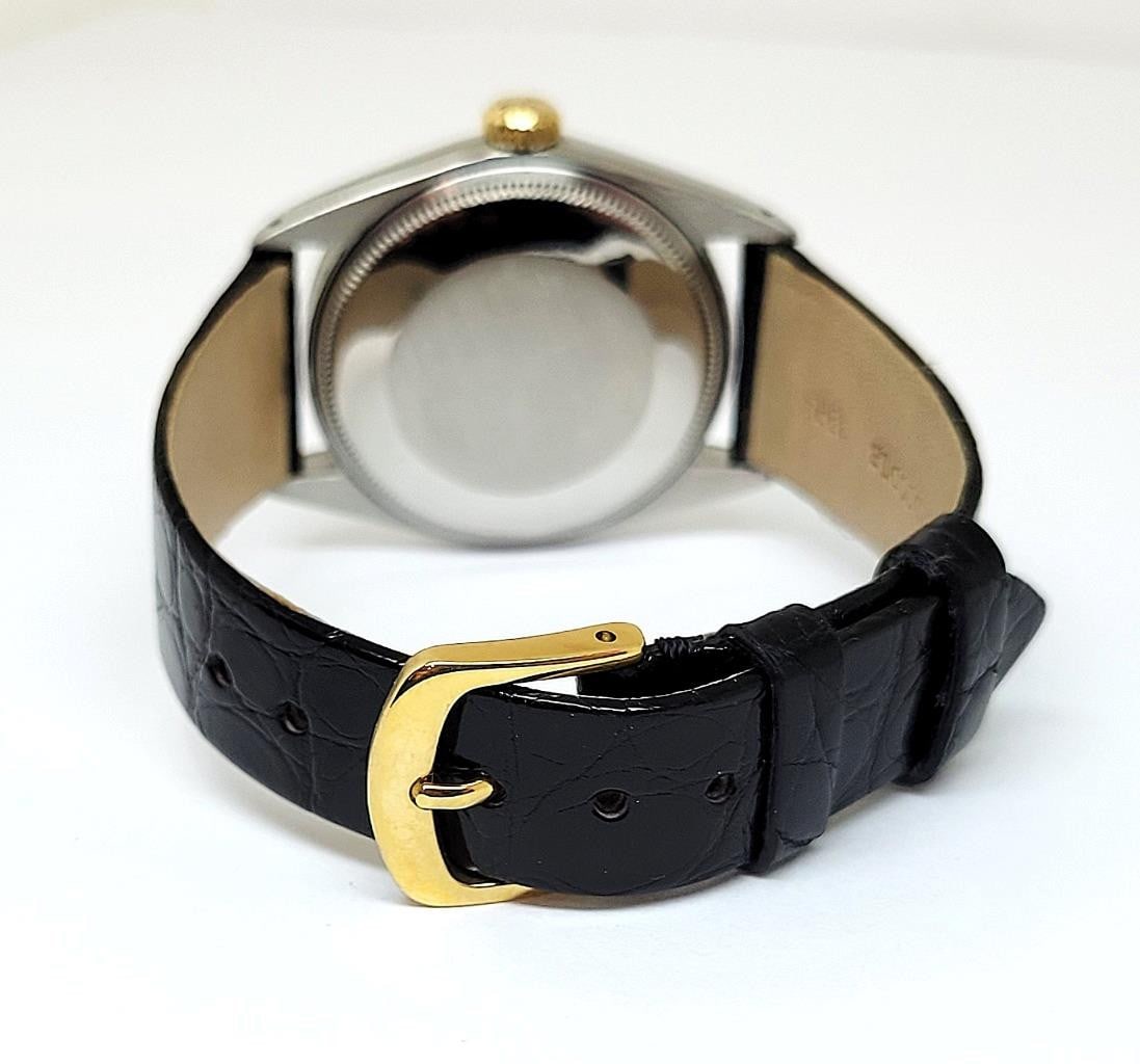 Vintage Steel/18K Mens ROLEX OYSTER DATE Automatic Watch c.1970 Ref 1500* GOOD - 5