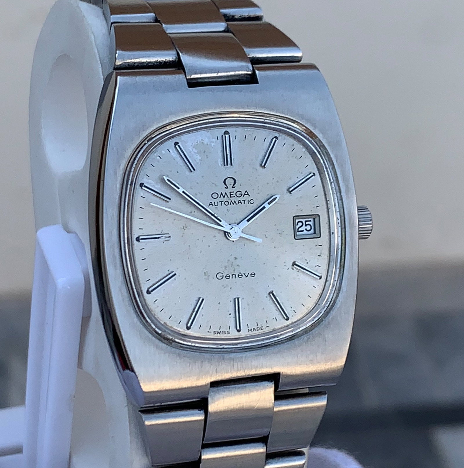 Vintage Omega Geneve, Automatic English made Dennison Stainless case - 5