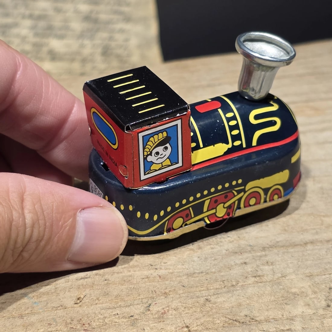 Tin Litho Locomotive Toy Wind Up Train Engine - 5