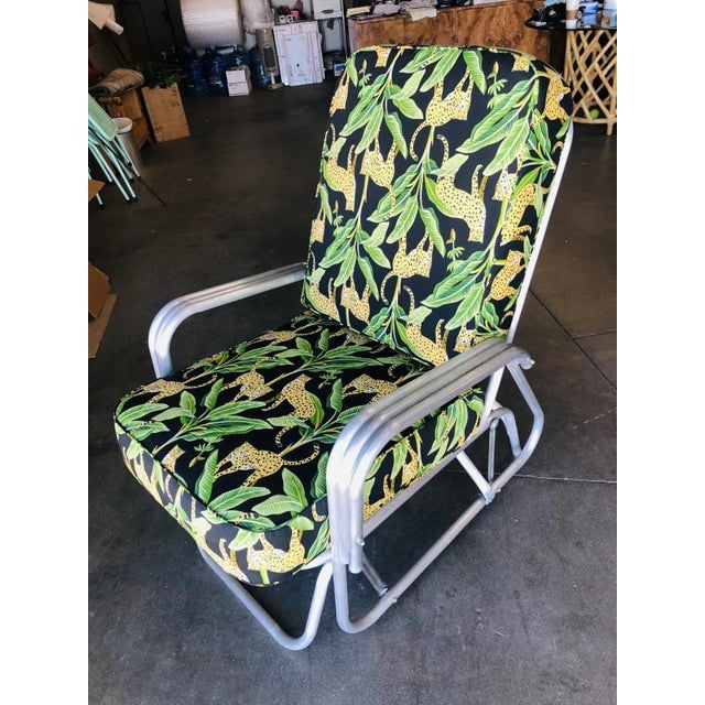 Aluminum Outdoor Glider Rocking Lounge Chair With Speed Arm - 3