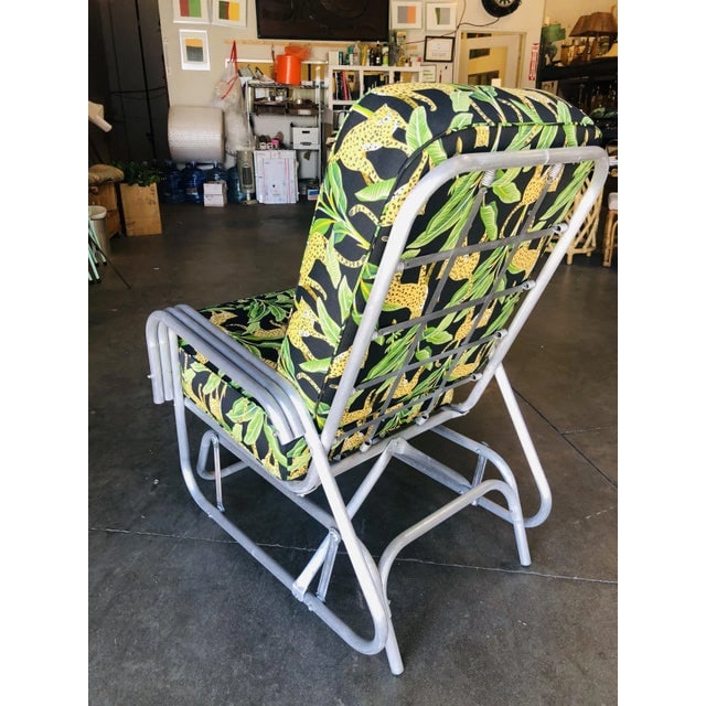 Aluminum Outdoor Glider Rocking Lounge Chair With Speed Arm - 5