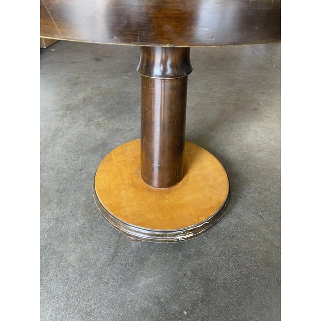 1930s Art Deco Round Two-Tone Coffee Table - 5