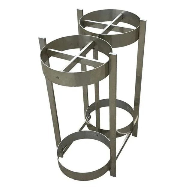 1970s Polished Aluminum Umbrella Stand by Paul Mayen for Habitat - 2