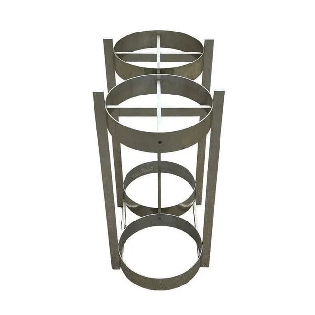 1970s Polished Aluminum Umbrella Stand by Paul Mayen for Habitat - 3