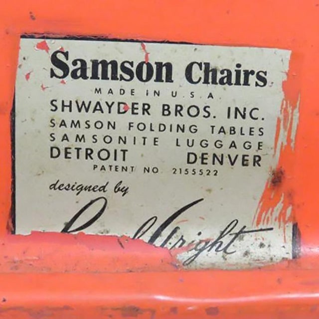 1950s Russel Wright Outdoor/Patio Steel Folding Chair by Schwayder Bros - 7