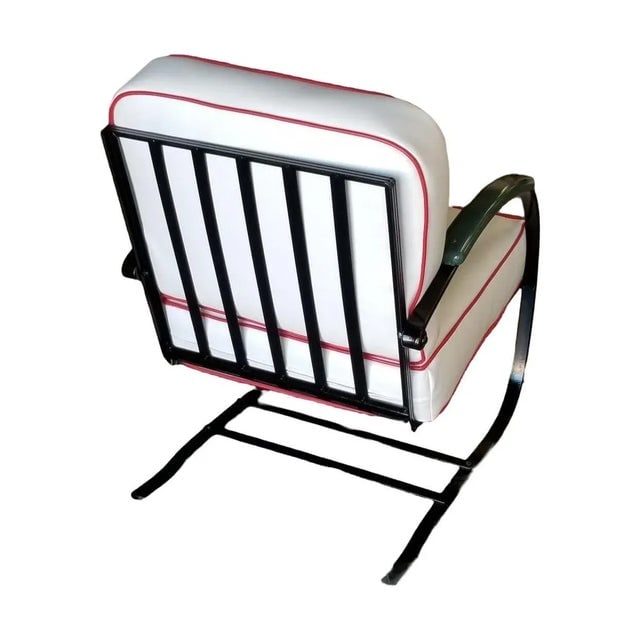 Wolfgang Hoffmann Custom Green and Black Springer Chair for Howell - 4