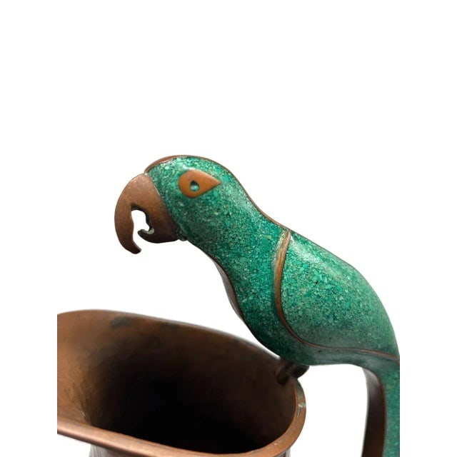 Mid 20th Century Alfredo Villasana Taxco Parrot Pitcher, From Mexico - 5