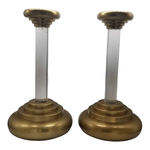 Vintage Candlestick Holders by Charles Hollis Jones - a Pair, Unmarked (1 of 4)