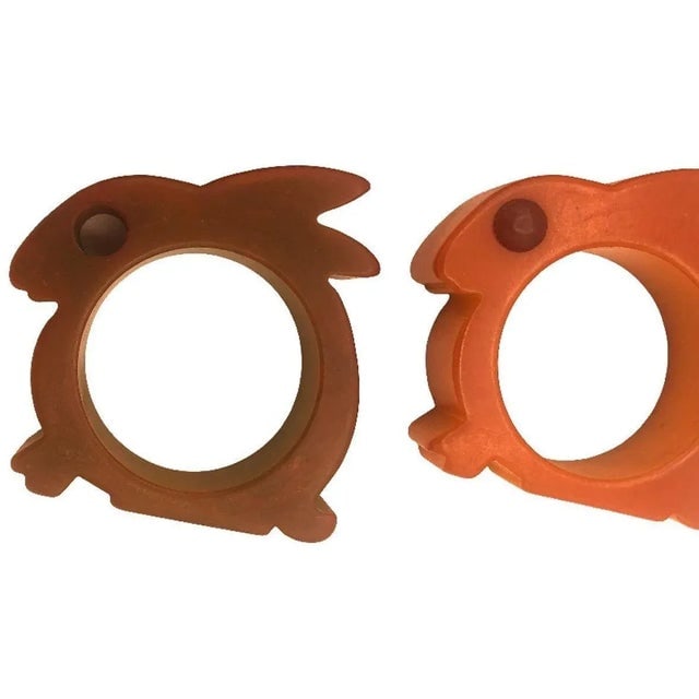 1960s Art Deco 1930's Butterscotch Bakelite Rabbit Napkin Holders Set of 8 - 4