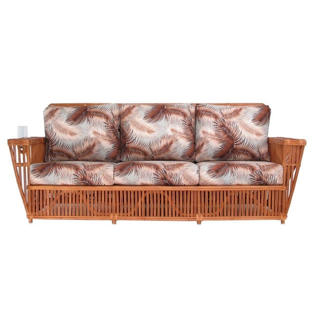 Presidents Stick Reed Rattan Nantucket 3 Seat Sofa - 4