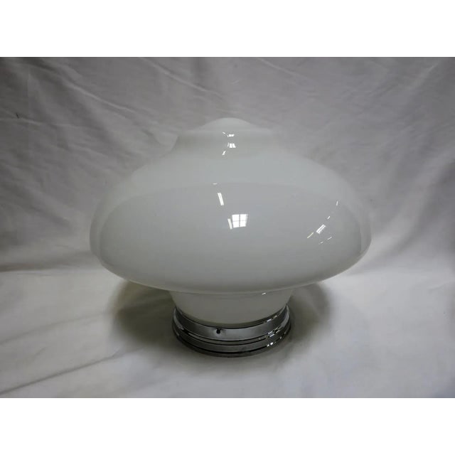 Large Schoolhouse Bell-Shape Ceiling Glass Globe Pendant - 3