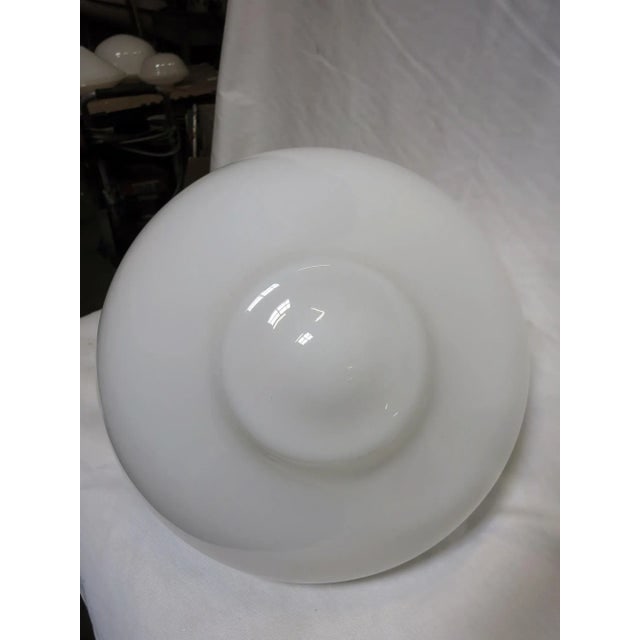 Large Schoolhouse Bell-Shape Ceiling Glass Globe Pendant - 4