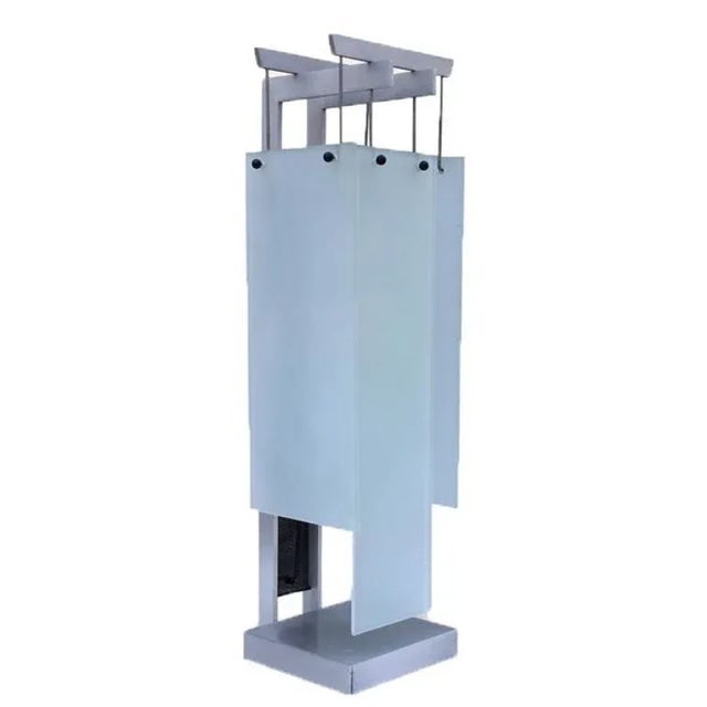 1990s George Kovacs Architectural Aluminum Table Lamp - Pair - 2