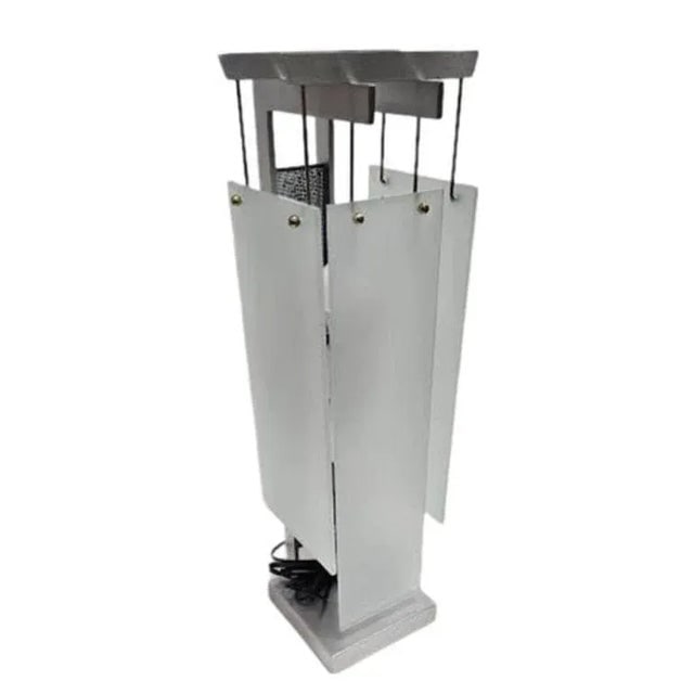 1990s George Kovacs Architectural Aluminum Table Lamp - Pair - 4