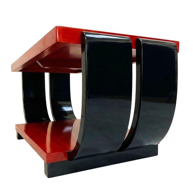 1930s Two-Tone Art Deco Side & Coffee Tables Pair Attributed to Gilbert Rohde for Brown Saltman - 5