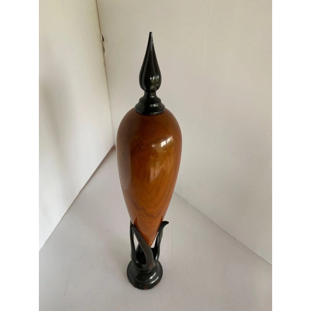 Ebony and Chakte Kok Wood Sculpture "Hollow Vessel" #14 by Don Comer Lacma - 2