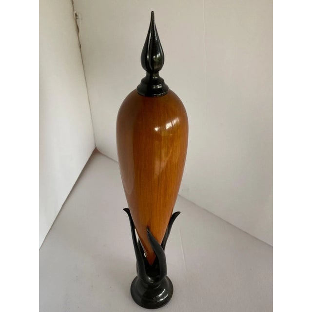 Ebony and Chakte Kok Wood Sculpture "Hollow Vessel" #14 by Don Comer Lacma - 5