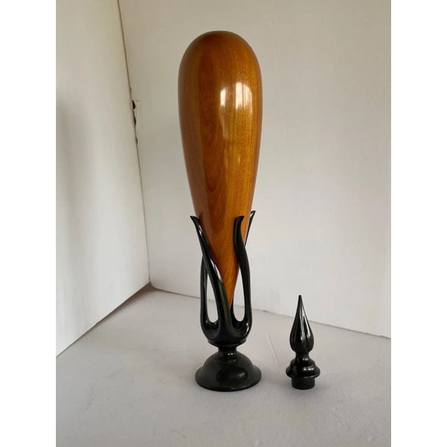 Ebony and Chakte Kok Wood Sculpture "Hollow Vessel" #14 by Don Comer Lacma - 6