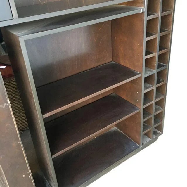Postmodern Espresso Wood Dining Room Convertible Bar Cabinet, 1990 - 5
