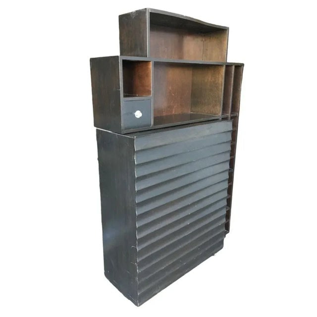 Postmodern Espresso Wood Dining Room Convertible Bar Cabinet, 1990 - 9