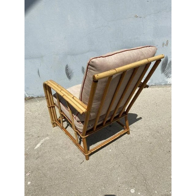 Restored "1949er" Rattan Sofa & Lounge Chairs Livingroom Set by Heywood Wakefield - 7