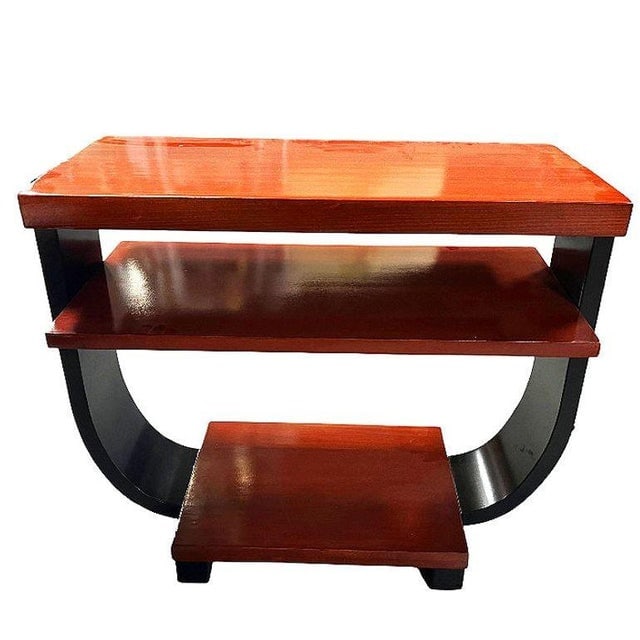 1930s Two-Tone Geometric Art Deco Side Table Attributed to Gilbert Rohde for Brown Saltman, Pair - 2