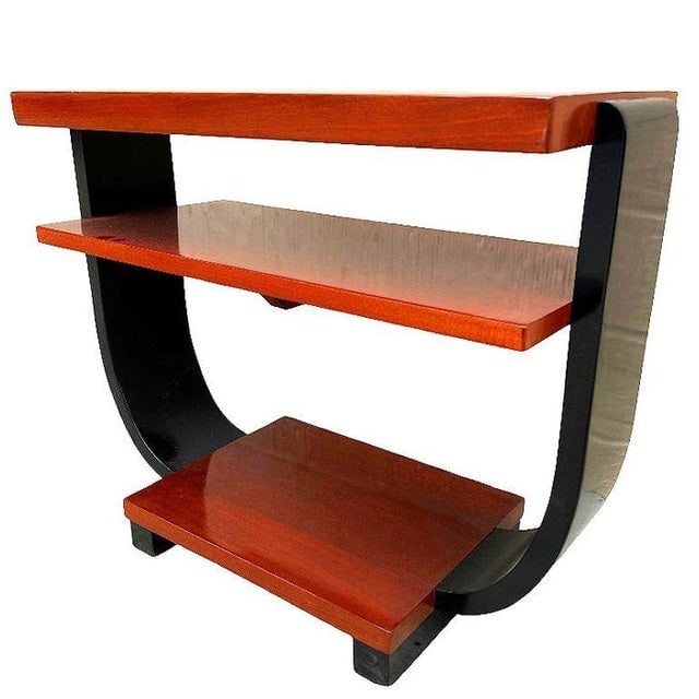 1930s Two-Tone Geometric Art Deco Side Table Attributed to Gilbert Rohde for Brown Saltman, Pair - 7