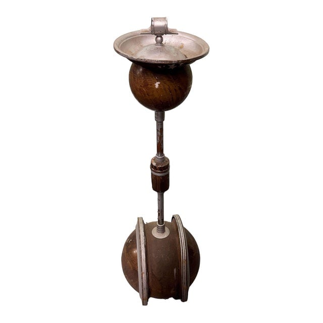 1920s Art Deco Self Leveling "Rollodor" Rolling Ashtray Stand by Belmet Products - 4