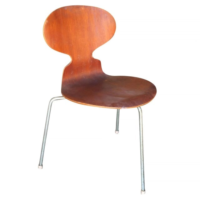 Arne Jacobsen Model-3100 "Ant" Teak Side Chairs by Teak Chair, Set of Four - 2