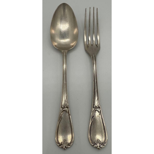 19th Century French l'Alf√©nide Christofle/Charles Halphen Silver-Plate Flatware With - 6