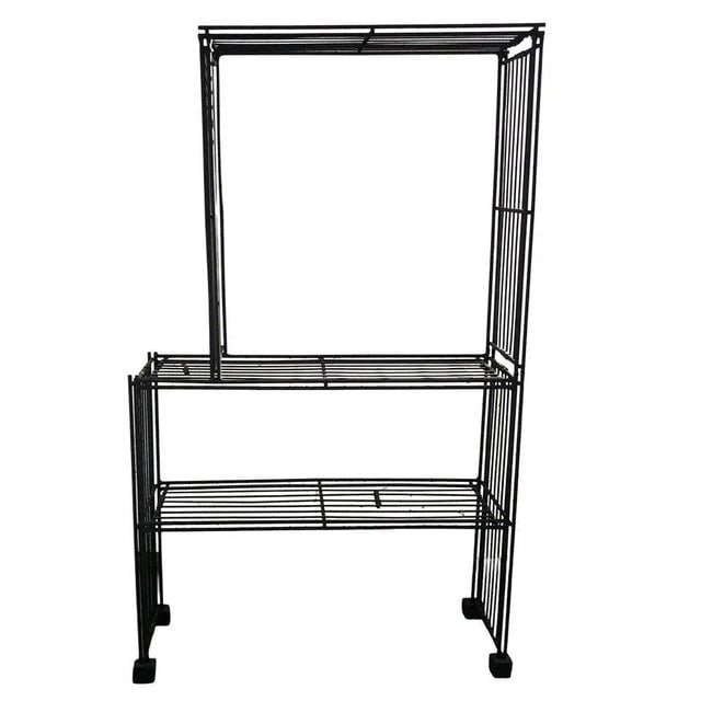 1950s Mid-Century 3-Tier Iron Wire Art Display Shelf Bookshelf Etagere - 2