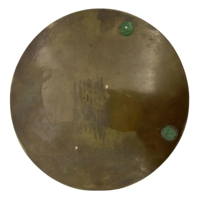 Egyptian Revival Bronze Round Pharaoh Case With Carved Bone Face, 1920 - 7