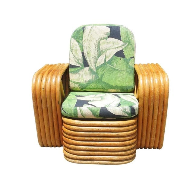 Restored Vintage Paul Frankl Pretzel Rattan Children's Lounge Chair - 2