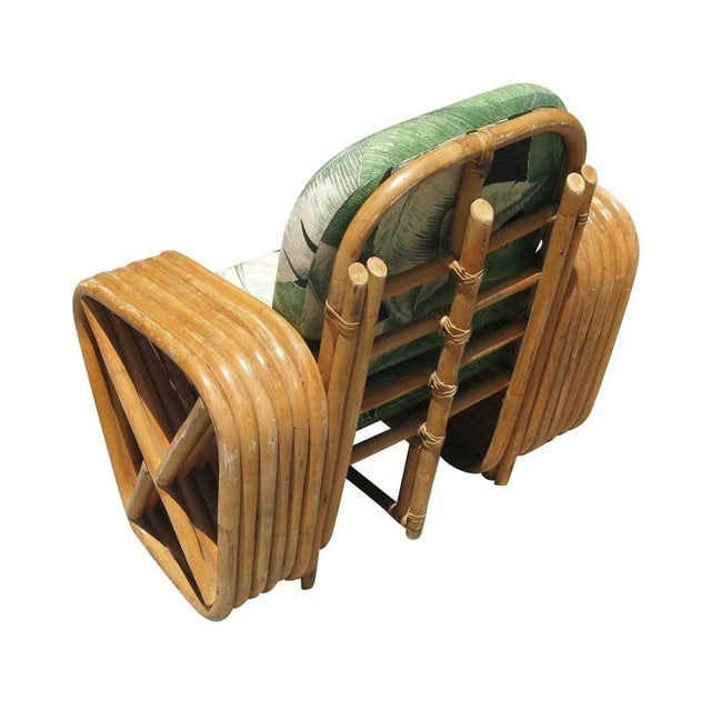 Restored Vintage Paul Frankl Pretzel Rattan Children's Lounge Chair - 4