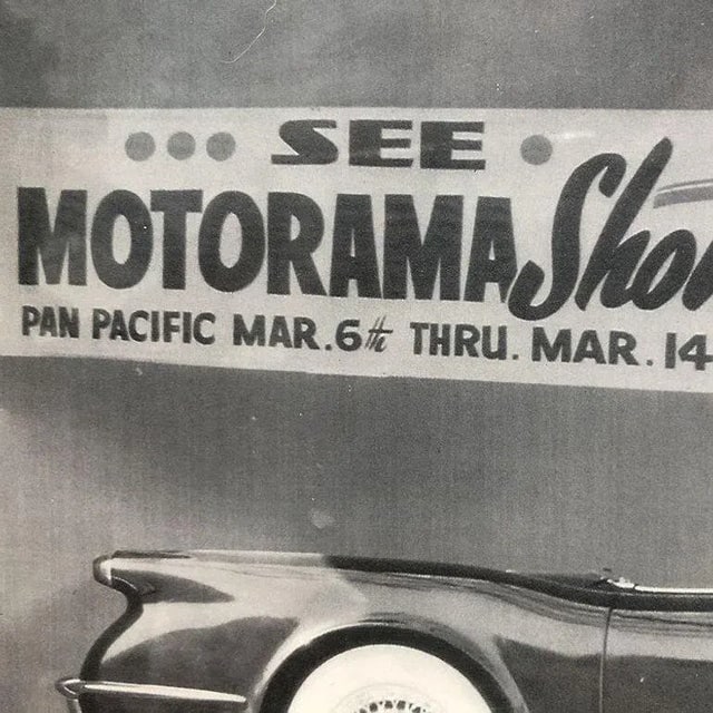 Mid-Century Gm Chevrolet Corvette Black & White Lithograph Print in Frame - 4
